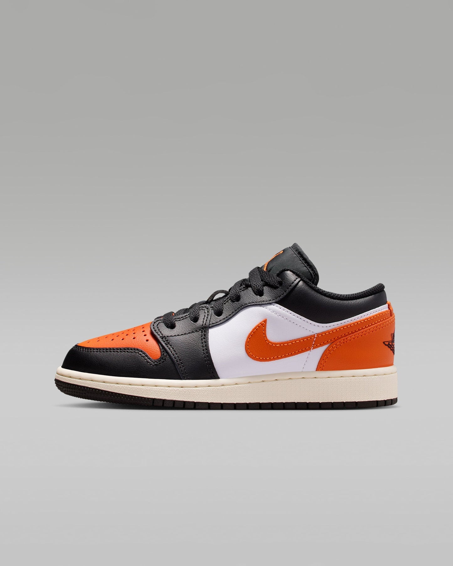 Nike Kids' Air Jordan 1 Low Shoes - Black / White / Sail / Starfish