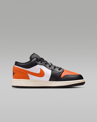 Nike Kids' Air Jordan 1 Low Shoes - Black / White / Sail / Starfish
