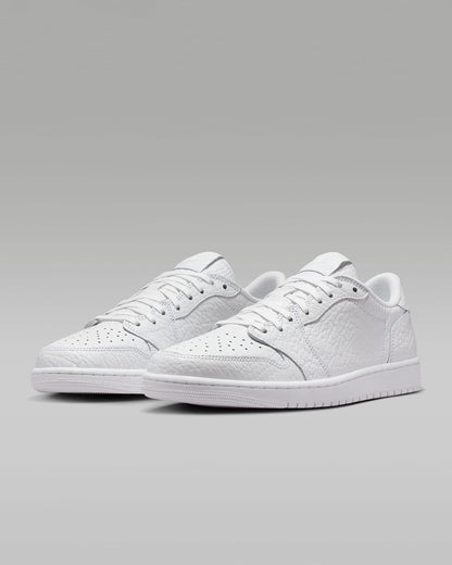 Nike Men's Air Jordan 1 Retro Low Shoes - All White