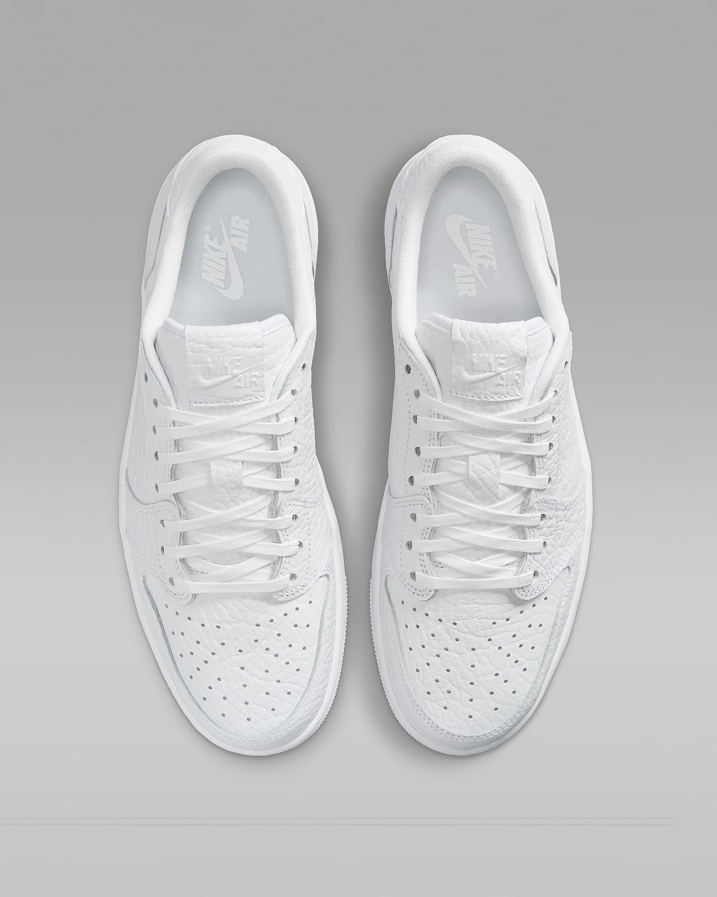 Nike Men's Air Jordan 1 Retro Low Shoes - All White