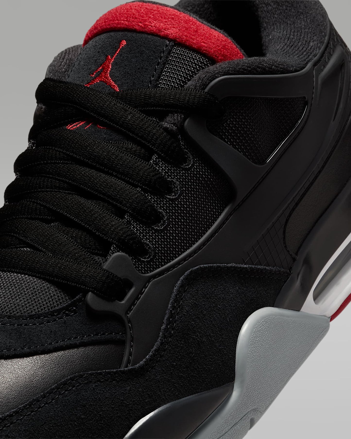 Nike Men's Jordan 4 Rm Shoes - Black / Varsity Red / Wolf Grey / White
