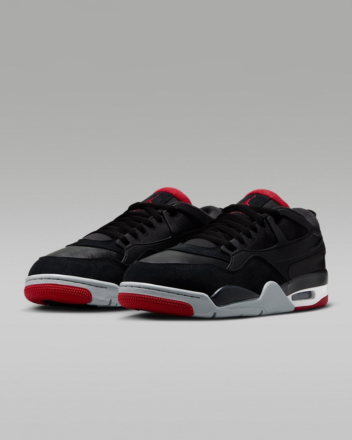 Nike Men's Jordan 4 Rm Shoes - Black / Varsity Red / Wolf Grey / White