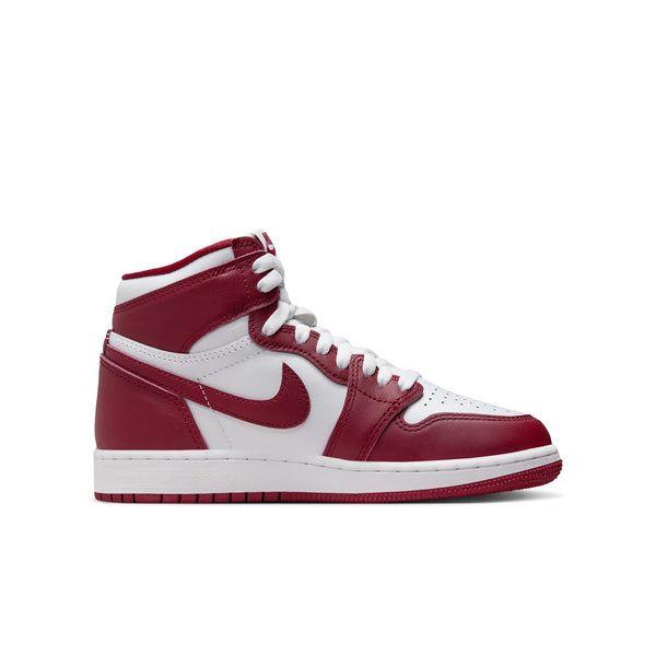 Nike Kids' Air Jordan 1 Retro High OG Shoes - White / Team Red