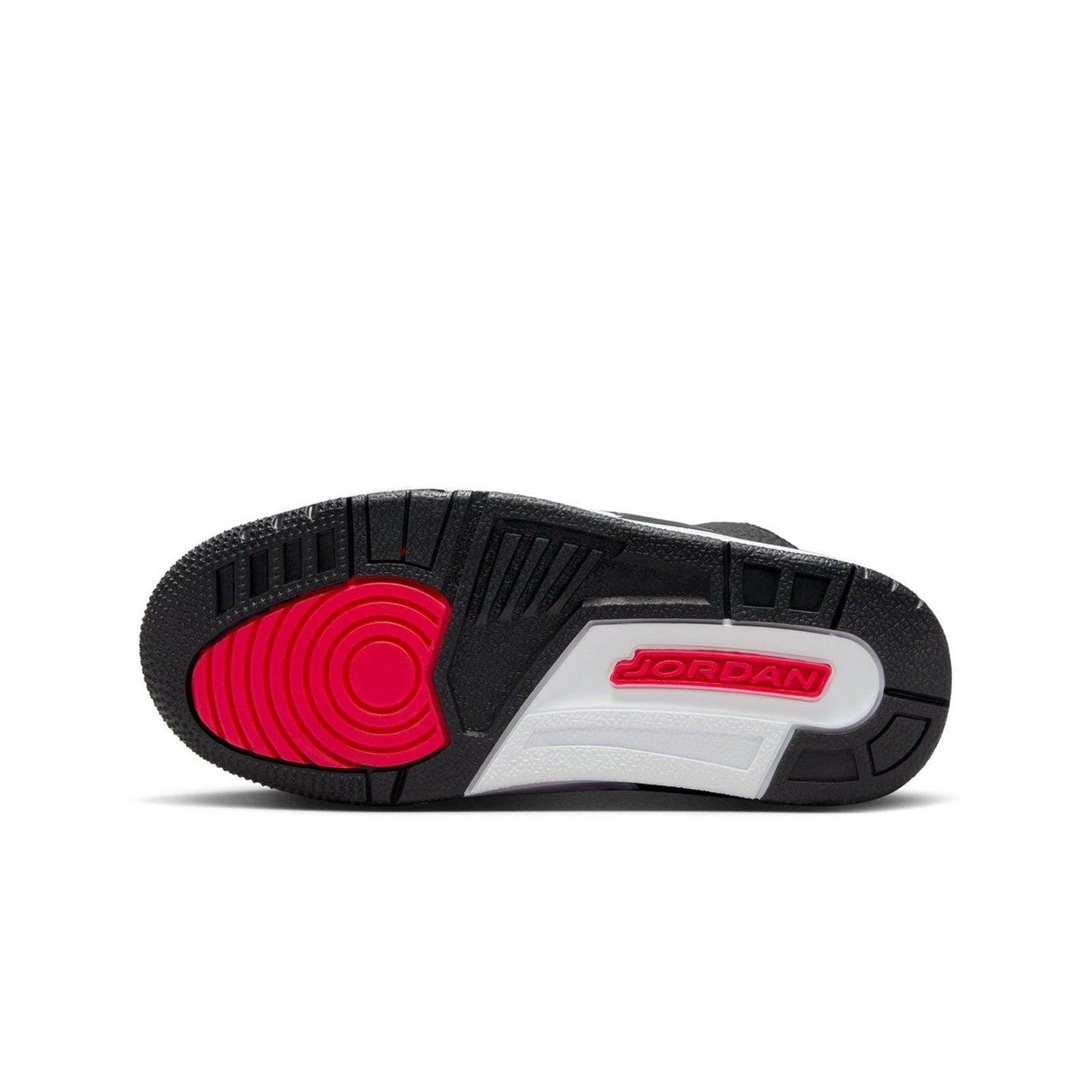Nike Kids' Air Jordan 3 Retro PS Shoes - Black / Hyper Jade / Red / White