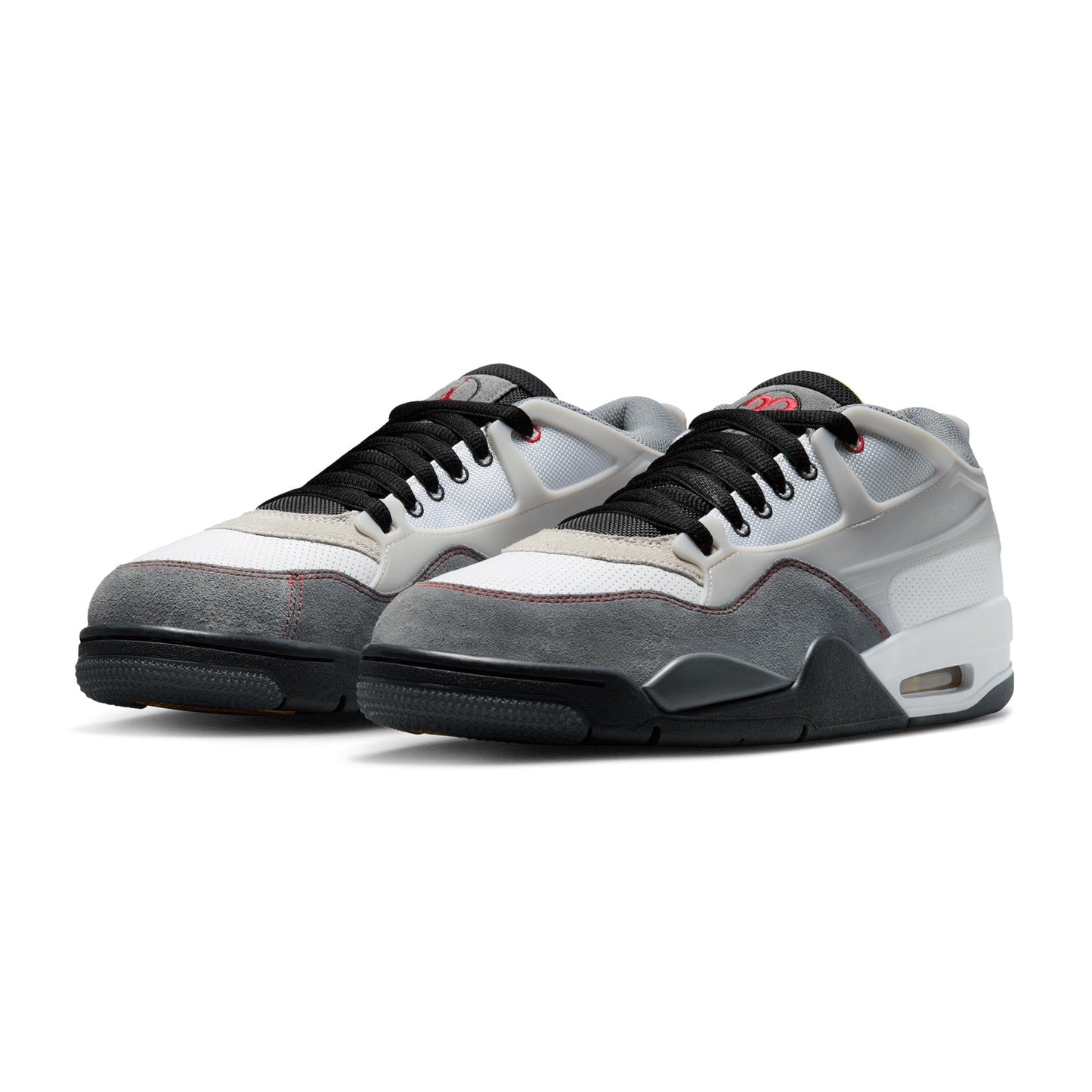 Nike Men's Air Jordan 4 Rm Premium Shoes - White / Black / Smoke Grey / Fire Red