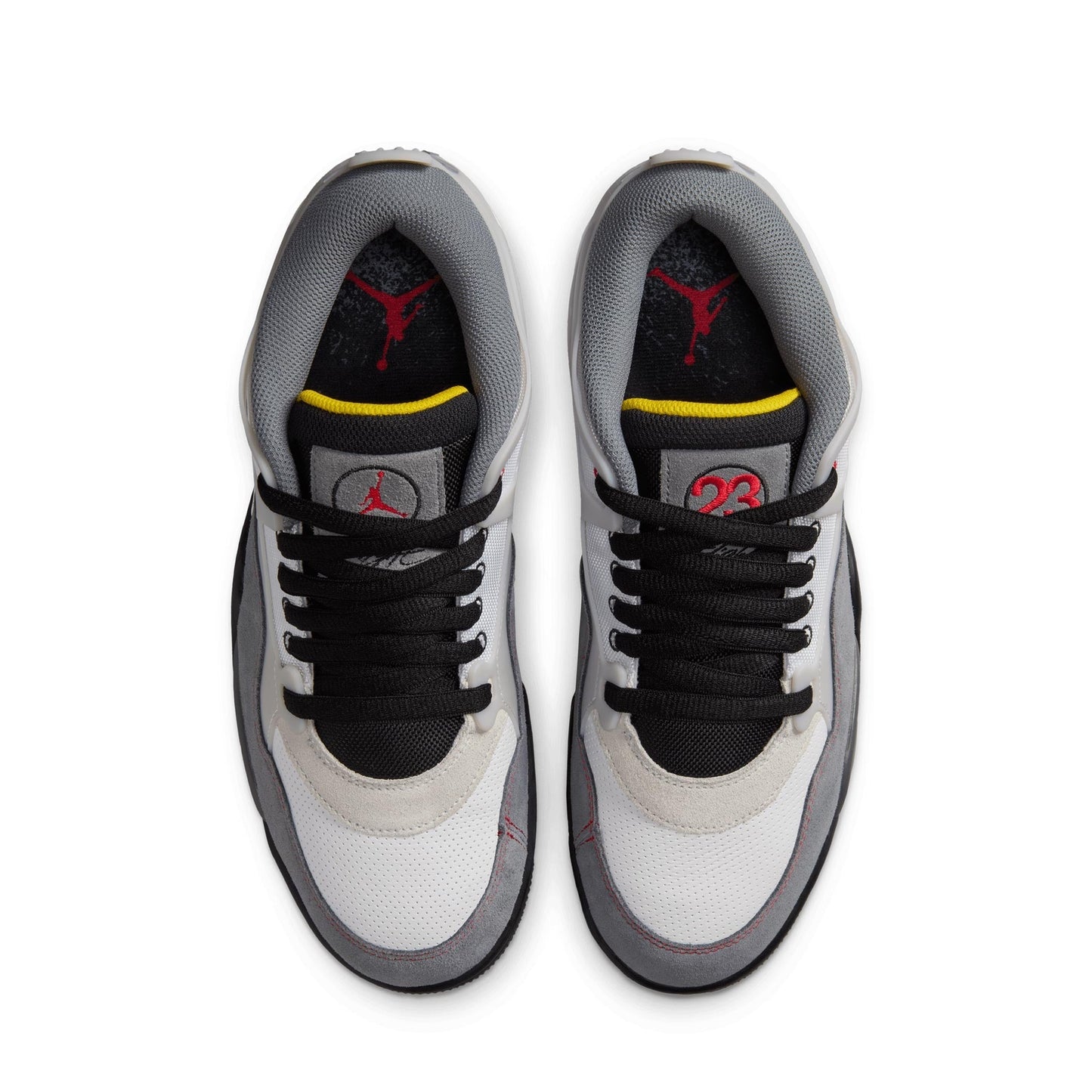 Nike Men's Air Jordan 4 Rm Premium Shoes - White / Black / Smoke Grey / Fire Red