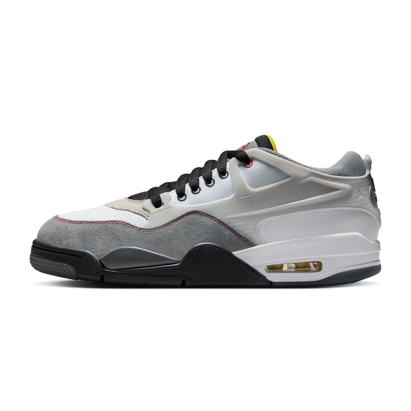 Nike Men's Air Jordan 4 Rm Premium Shoes - White / Black / Smoke Grey / Fire Red