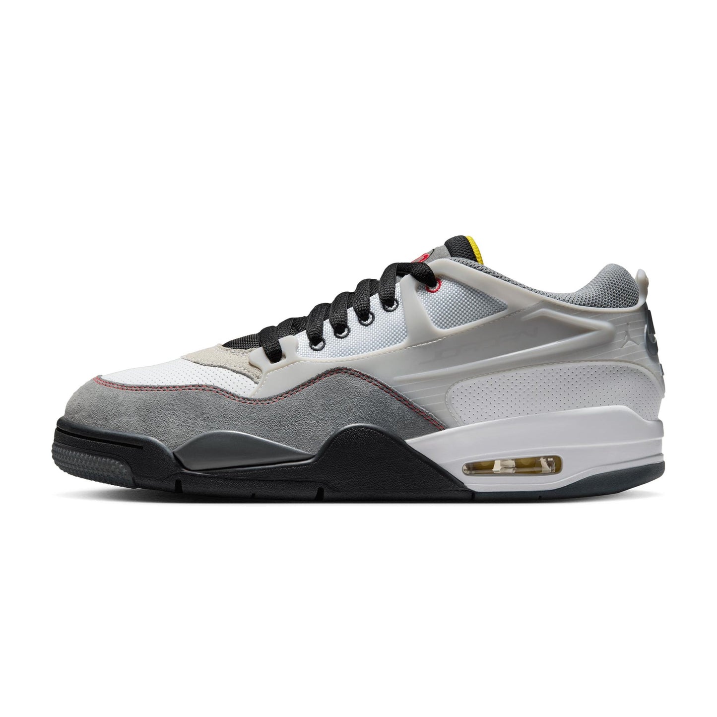 Nike Men's Air Jordan 4 Rm Premium Shoes - White / Black / Smoke Grey / Fire Red