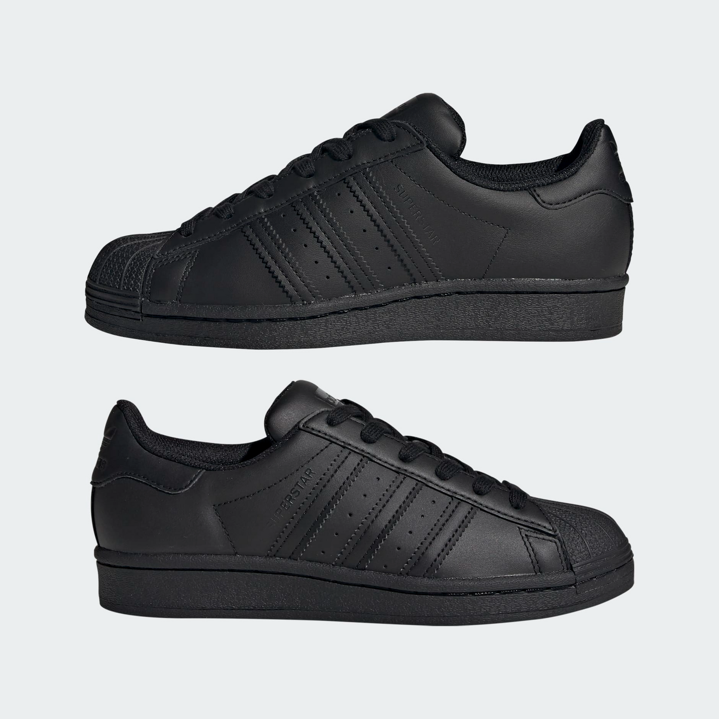 Adidas Kids' Superstar Shoes - All Black