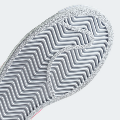 Adidas Kids' Superstar Shoes - Cloud White / Real Pink