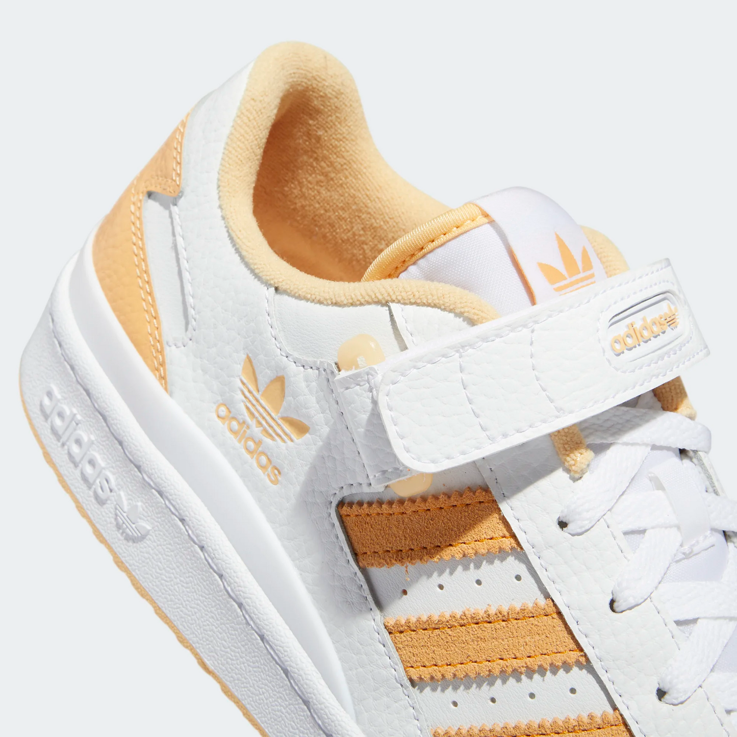 Adidas Men's Forum Low Shoes - Cloud White / Pulse Amber / Orange Rush