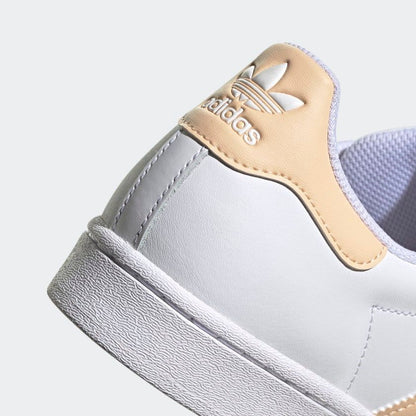 Adidas Men's Superstar Shoes - Cloud White / Glow Orange / Glow Pink