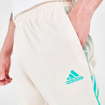 Adidas Men's Tiro Reflective Track Pants - Wonder White / Mint