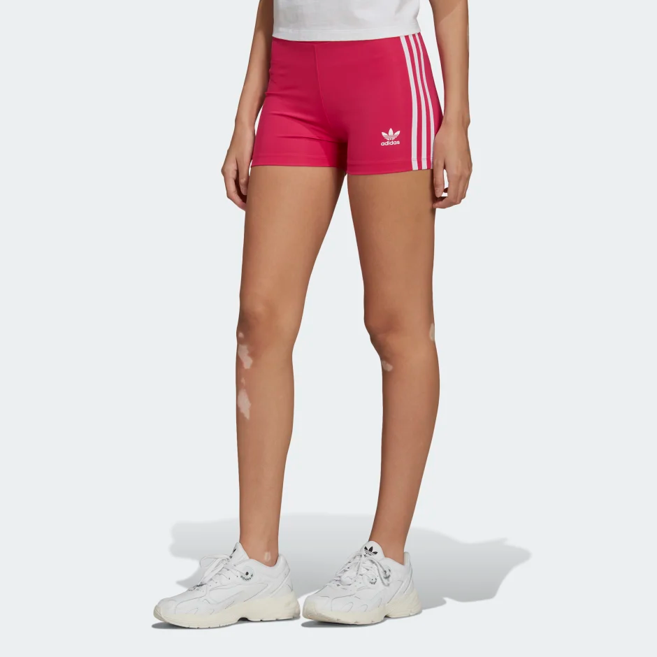Adidas Women's Adicolor Classics Traceable Shorts - Real Magenta / White