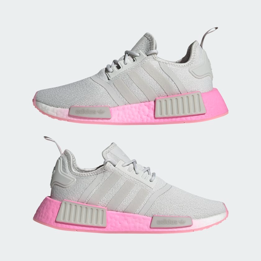 Adidas Women's NMD R1 Shoes - Grey One / Bliss Pink / Cloud White