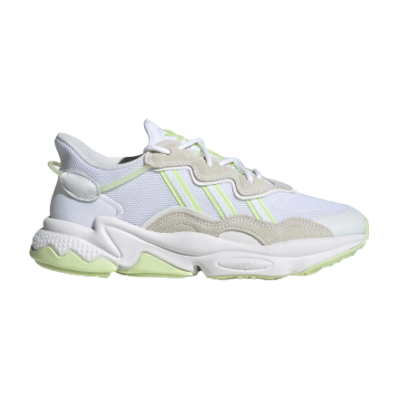 Adidas Women's Ozweego Shoes - Cloud White / Almost Lime / Pulse Lime