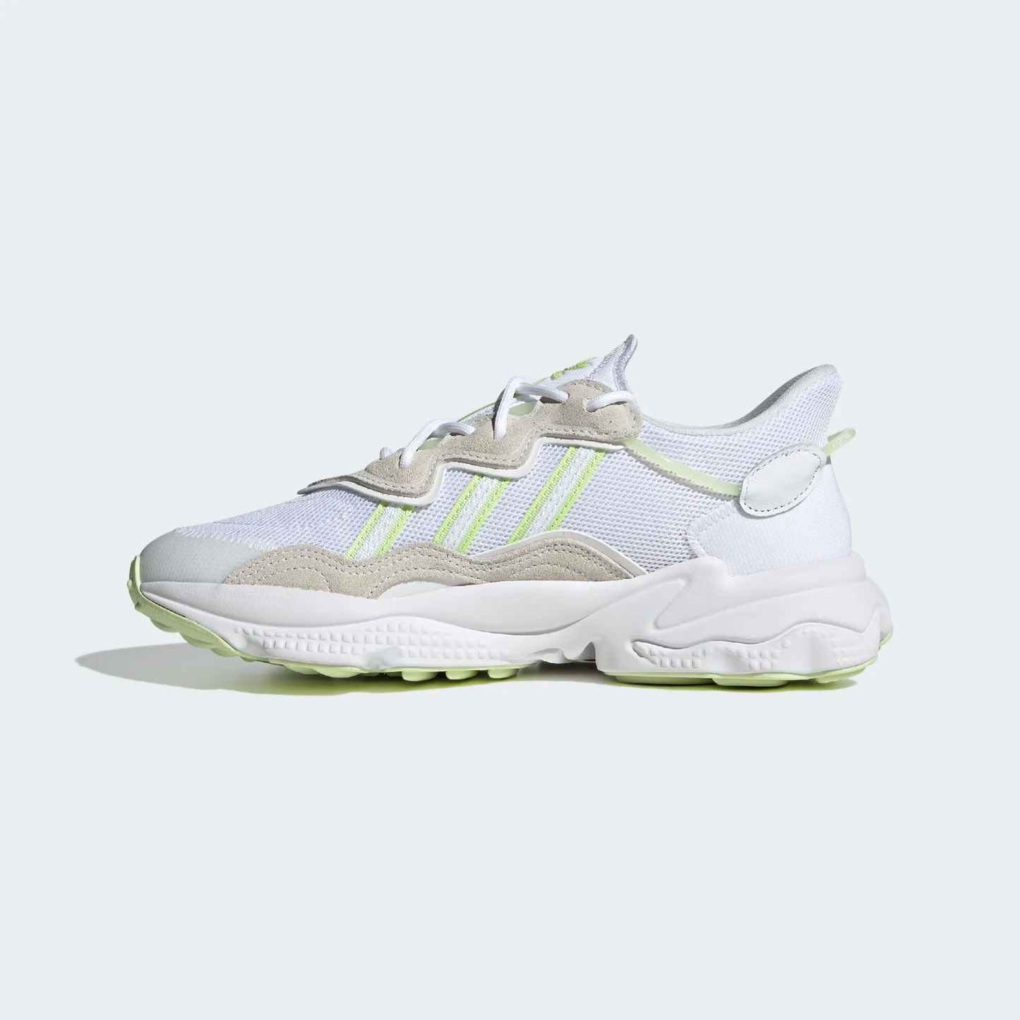 Adidas Women's Ozweego Shoes - Cloud White / Almost Lime / Pulse Lime