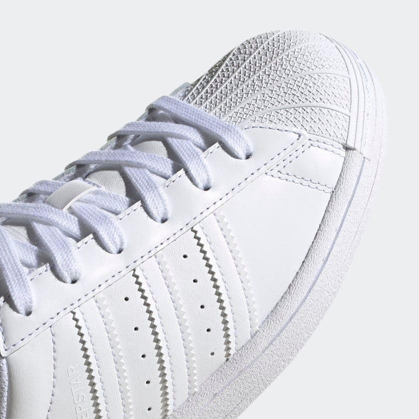 Adidas Women's Superstar Shoes - All White