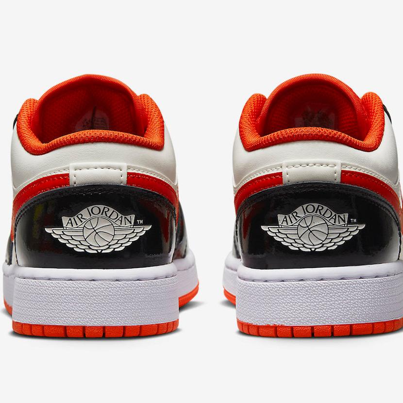 Nike Kids' Air Jordan 1 Low GS Shoes - Team Orange / Black / Sail