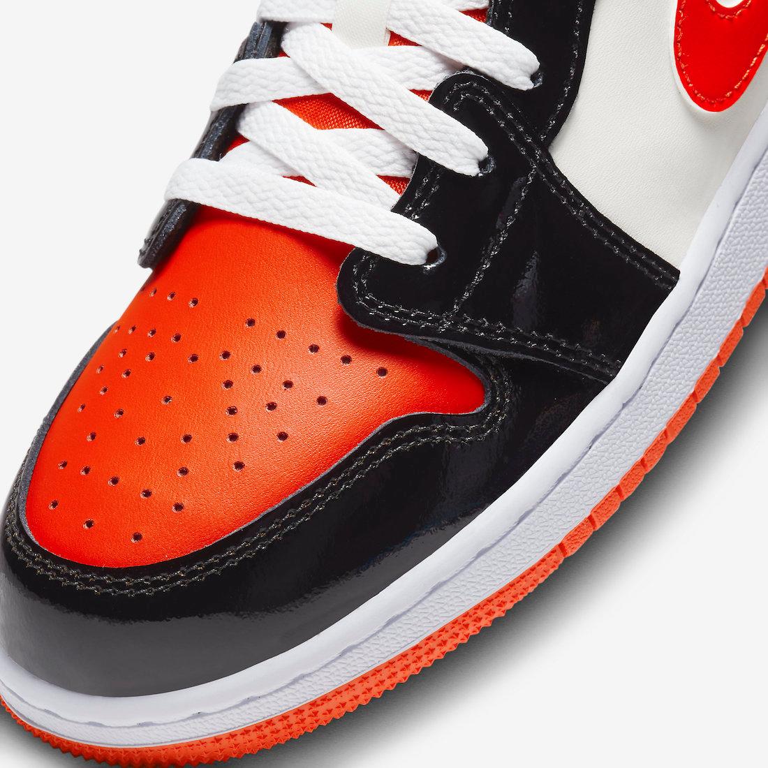 Nike Kids' Air Jordan 1 Low GS Shoes - Team Orange / Black / Sail
