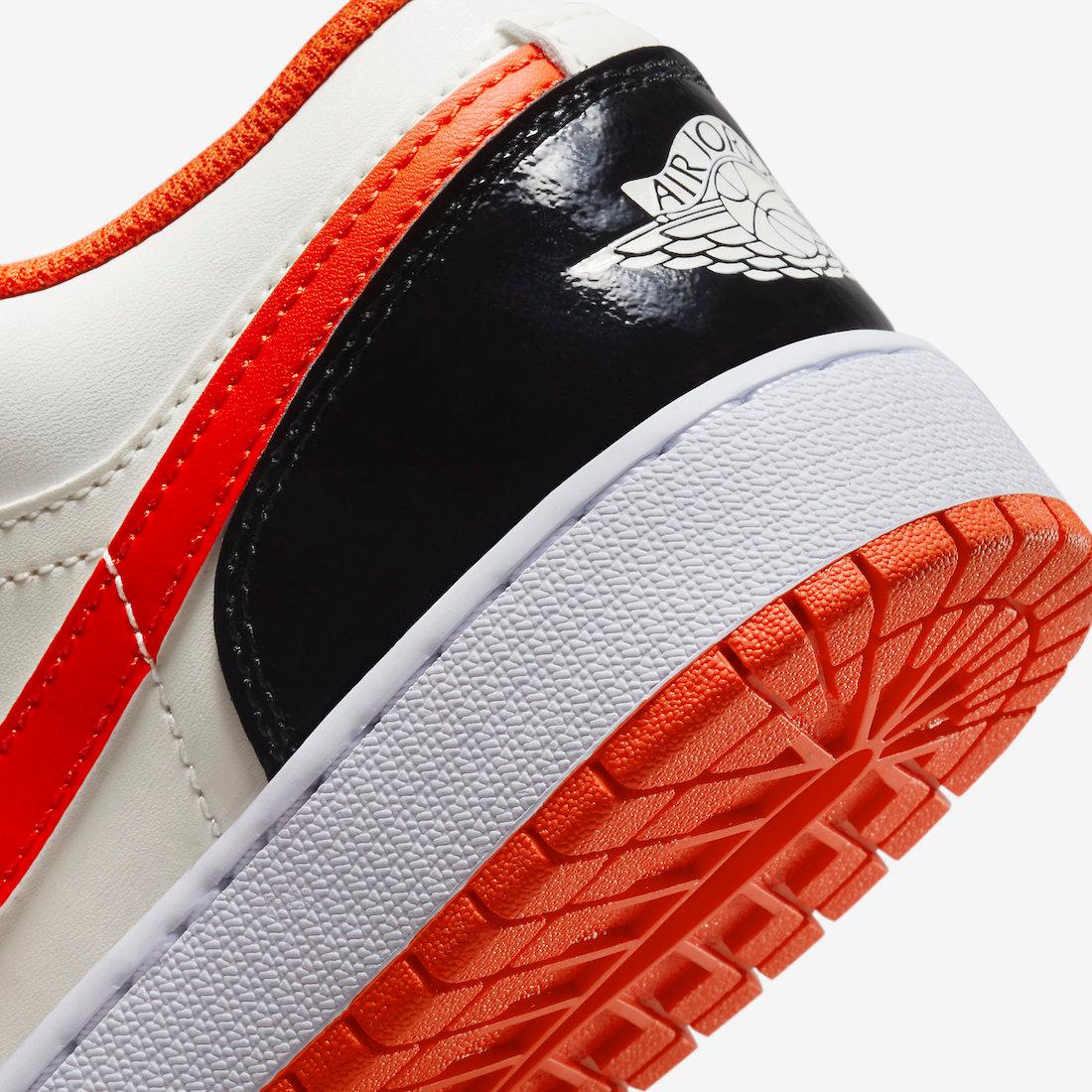 Nike Kids' Air Jordan 1 Low GS Shoes - Team Orange / Black / Sail