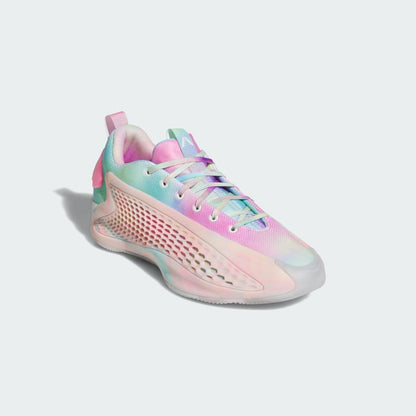 Adidas Men's Anthony Edwards 1 Low Shoes - Cloud White / Acid Orange / Bliss Pink