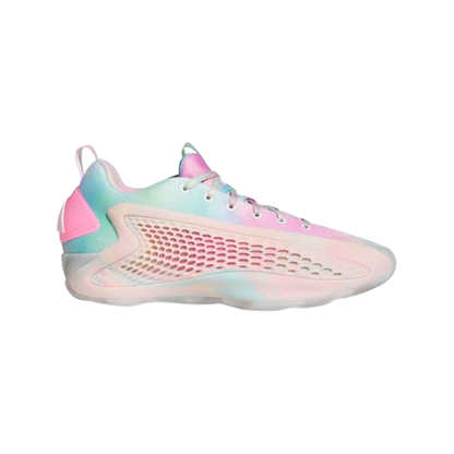 Adidas Men's Anthony Edwards 1 Low Shoes - Cloud White / Acid Orange / Bliss Pink