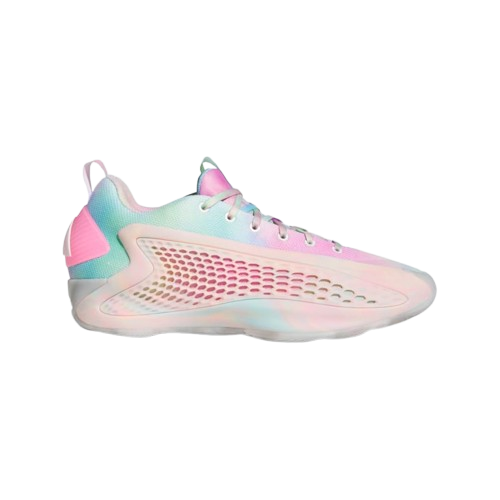 Adidas Men's Anthony Edwards 1 Low Shoes - Cloud White / Acid Orange / Bliss Pink