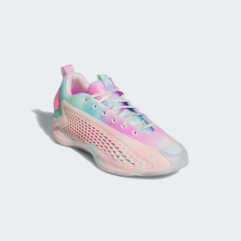 Adidas Men's Anthony Edwards 1 Low Shoes - Cloud White / Acid Orange / Bliss Pink