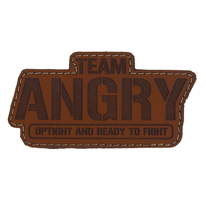 Bald Bros Limited Edition Team Angry Leather Patch