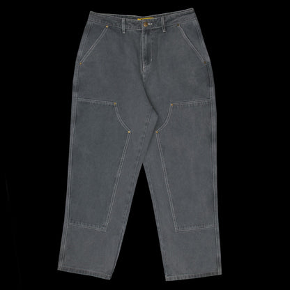 Washed Canvas Double Knee Pants