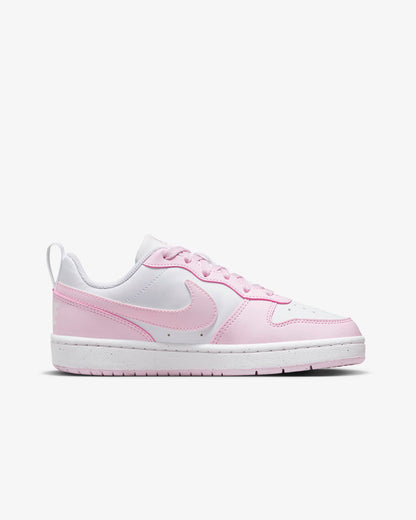 Nike Kids' Court Borough Low Recraft Shoes - Pink Foam / White