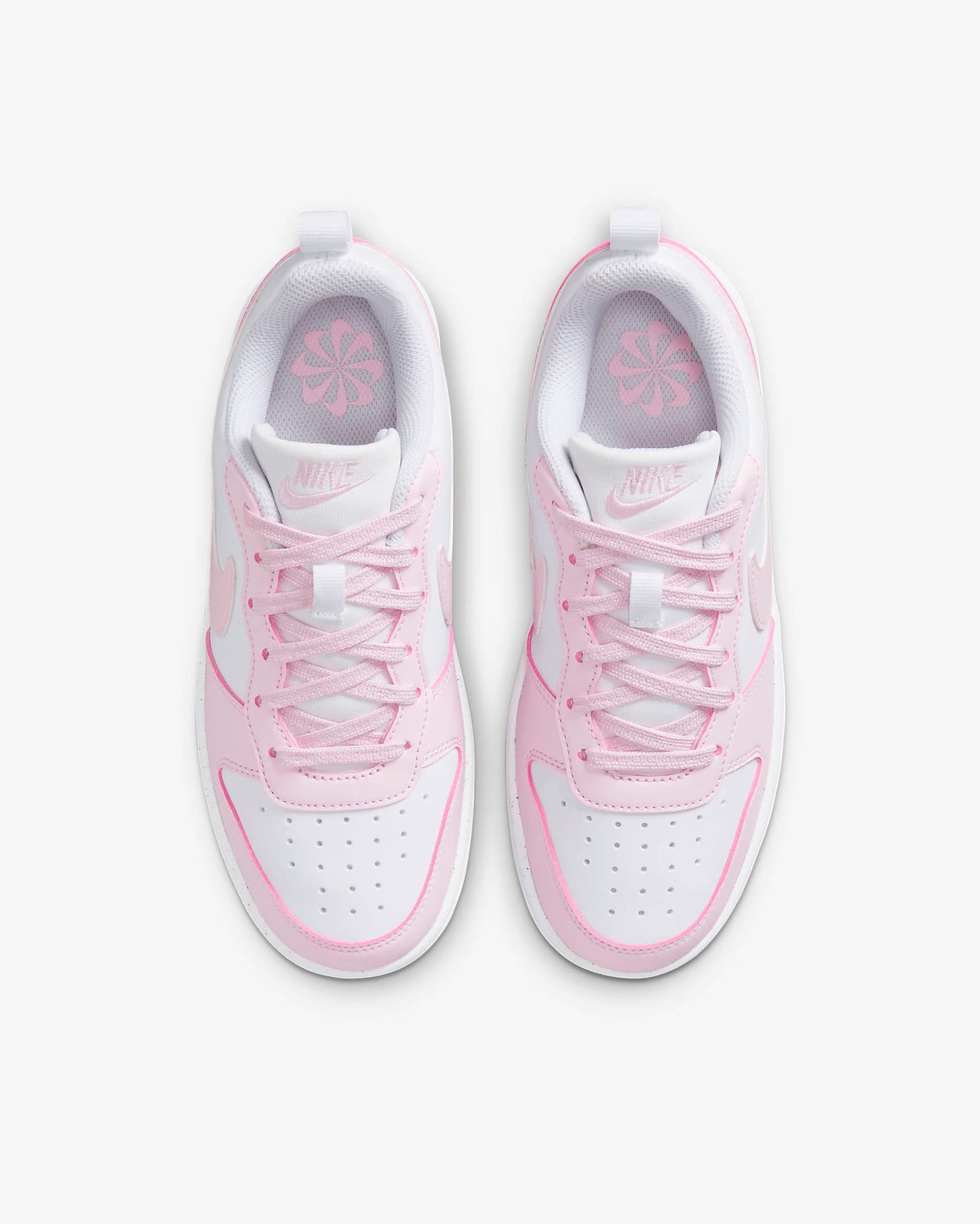 Nike Kids' Court Borough Low Recraft Shoes - Pink Foam / White