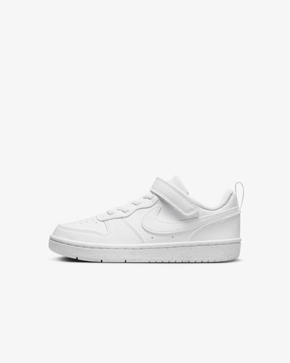 Nike Kids' Court Borough Low Recraft Shoes - White / White / White