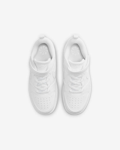 Nike Kids' Court Borough Low Recraft Shoes - White / White / White