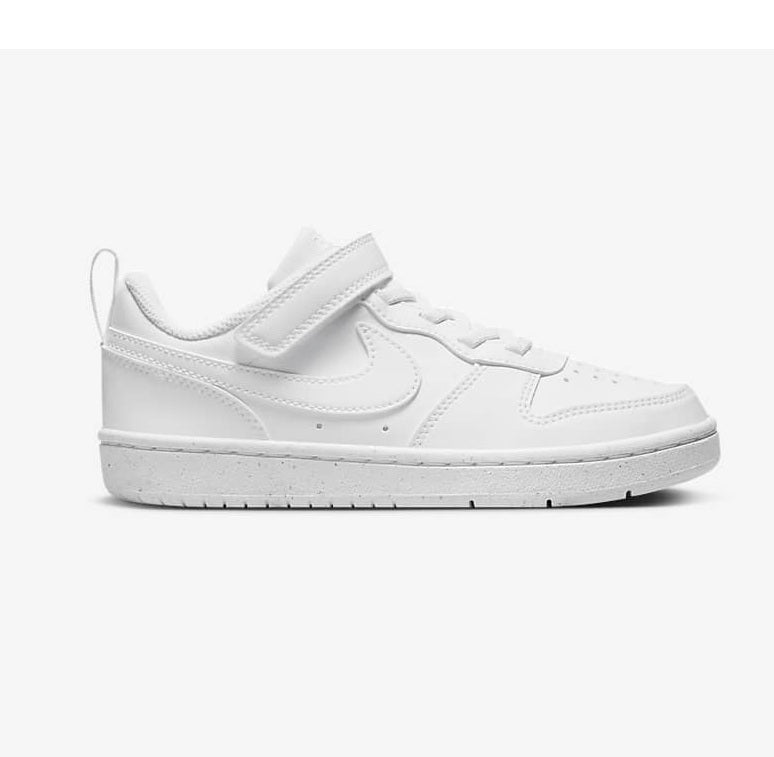 Nike Kids' Court Borough Low Recraft Shoes - White / White / White