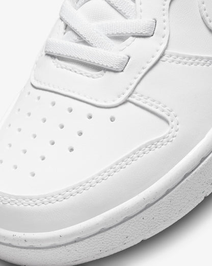 Nike Kids' Court Borough Low Recraft Shoes - White / White / White