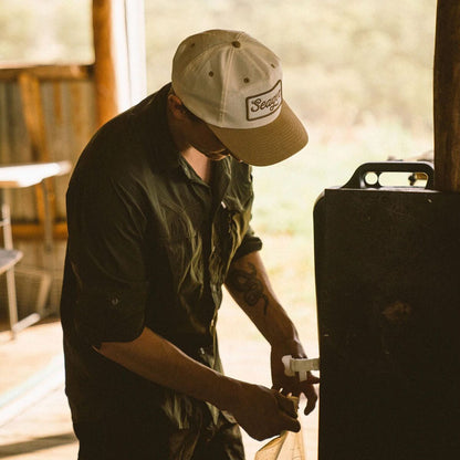 Seager Uncle Bill Snapback- Cream/Khaki