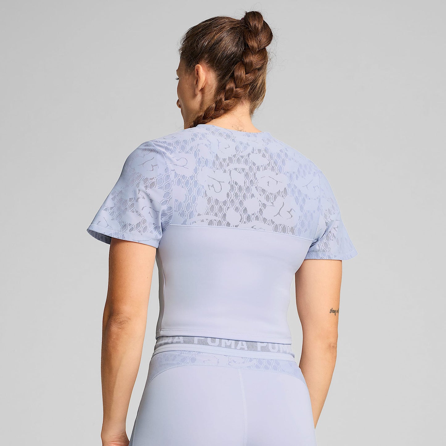 Puma Women's Lace Crop Top Apparel - Cool Weather Lilac