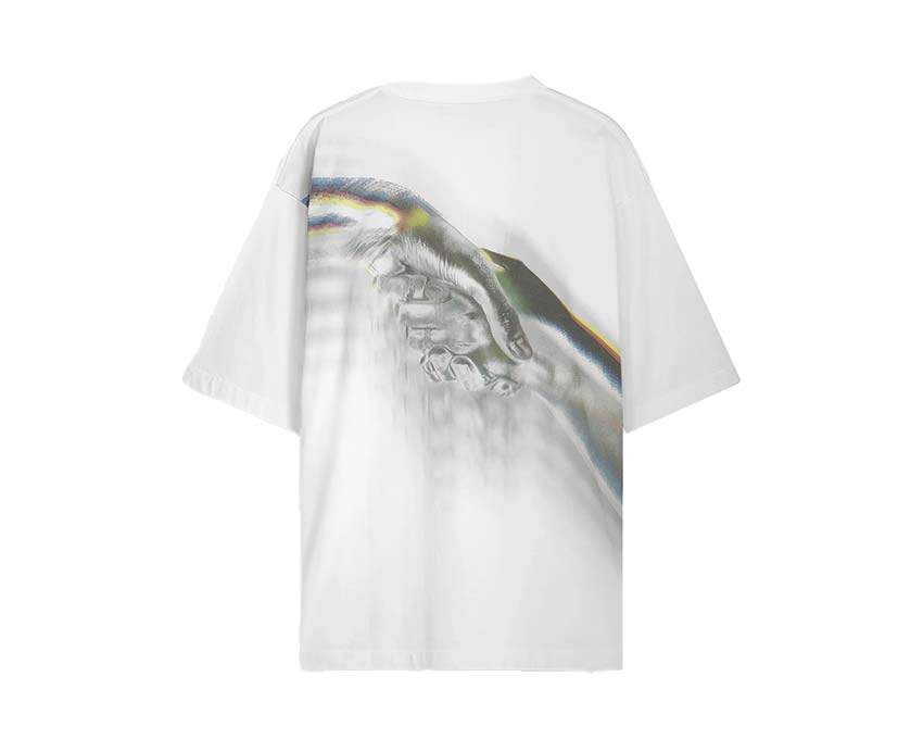 Filling Pieces T-shirt Boxy Handshake Rhythm "White"
