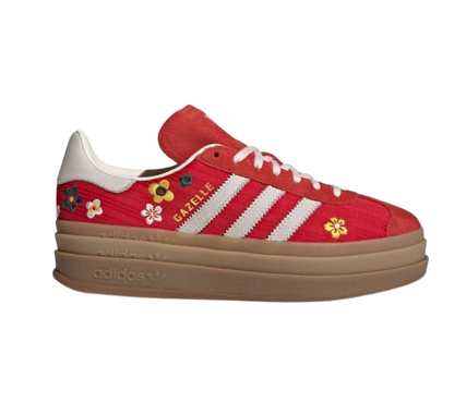 Adidas Women's Gazelle Bold Shoes - Better Scarlet / Off White / Eqt Yellow