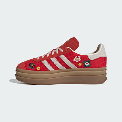 Adidas Women's Gazelle Bold Shoes - Better Scarlet / Off White / Eqt Yellow
