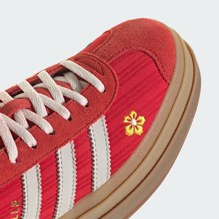 Adidas Women's Gazelle Bold Shoes - Better Scarlet / Off White / Eqt Yellow