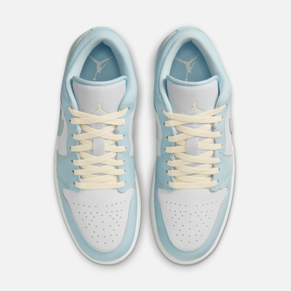 Nike Men's Jordan 1 Low Se Shoes - Glacier Blue / Summit White / Guava Ice / Sea Glass