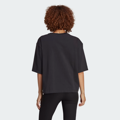 Adidas Women's Originals Houndstooth Trefoil Infill Tee - Black / White