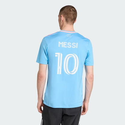Adidas Men's Inter Miami CF 25/26 Third Messi Jersey - Semi Blue Burst
