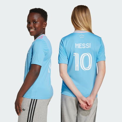 Adidas Kids' Inter Miami 25/26 Third Messi Jersey - Semi Blue Burst