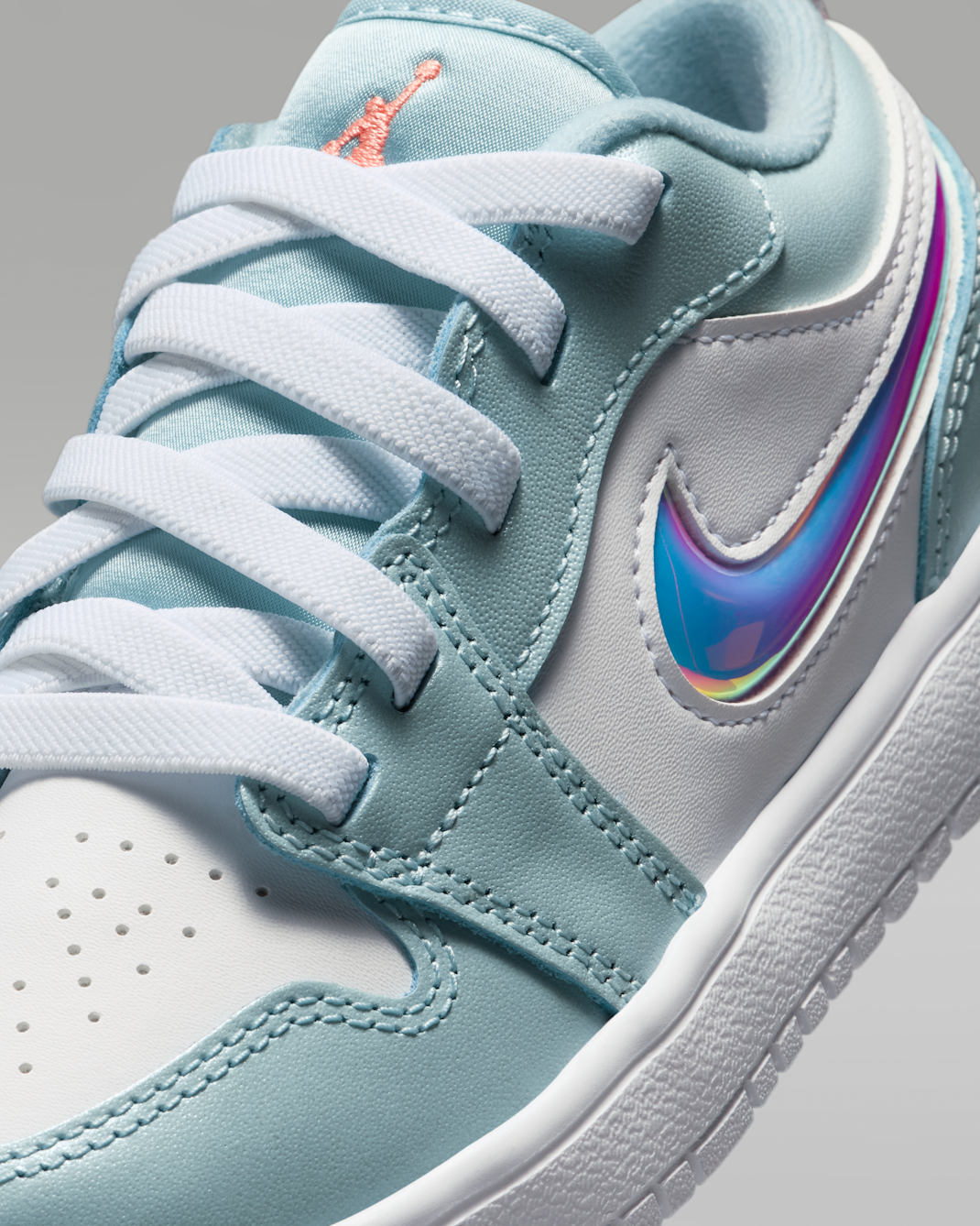 Nike Kids' Jordan 1 Low Alt Shoes - Ocean Bliss / White / Atomic Pink