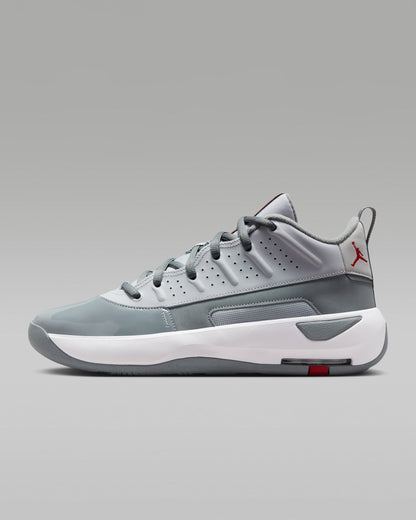 Nike Men's Jordan Max Aura 7 Shoes - Wolf Grey / Cool Grey / White / Varsity Red