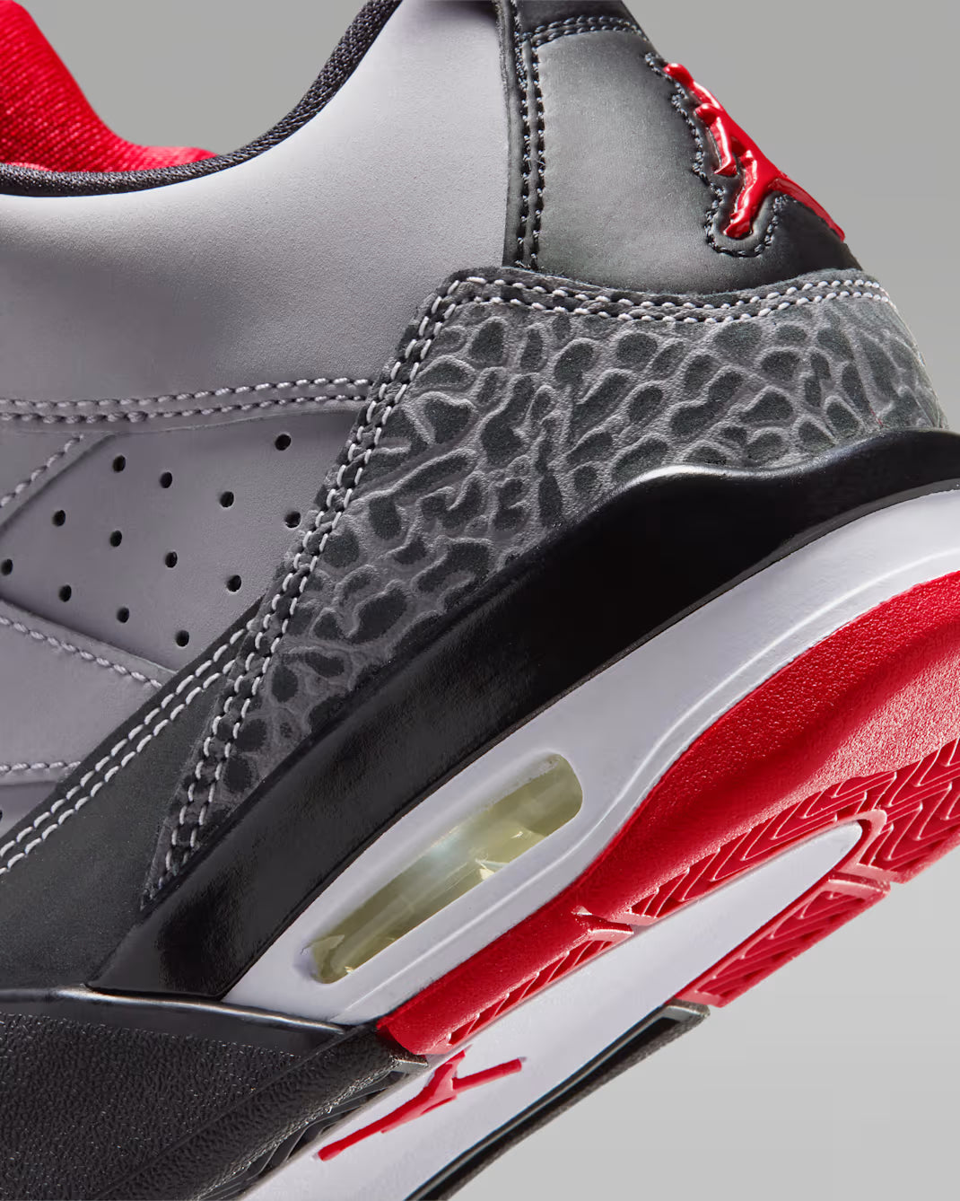 Nike Kids' Son Of Mars Low Shoes - Cement Grey / Black / Fire Red / White